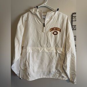 Concordia College White Pullover Windbreaker